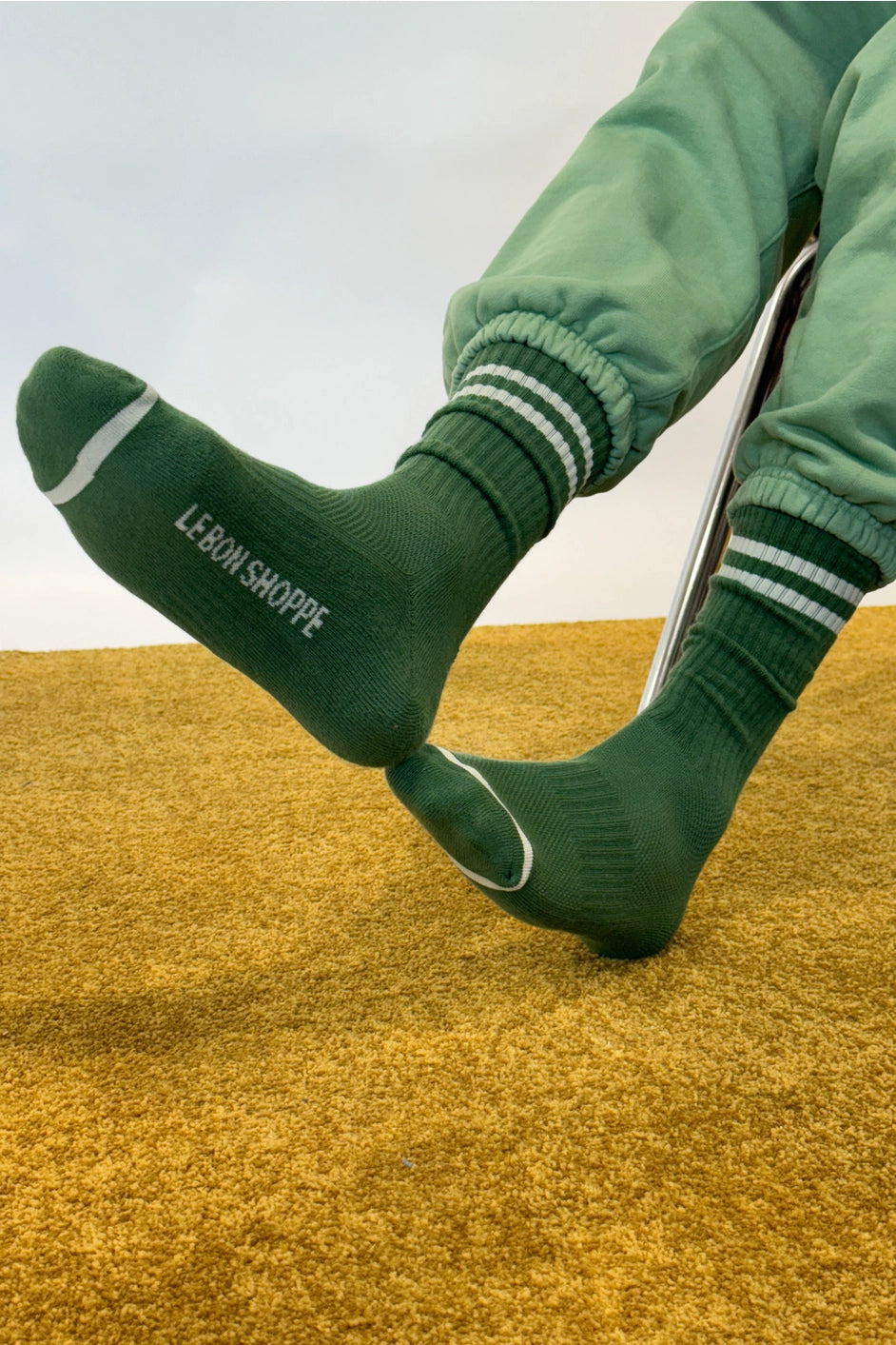 Extended Boyfriend Socks | Moss