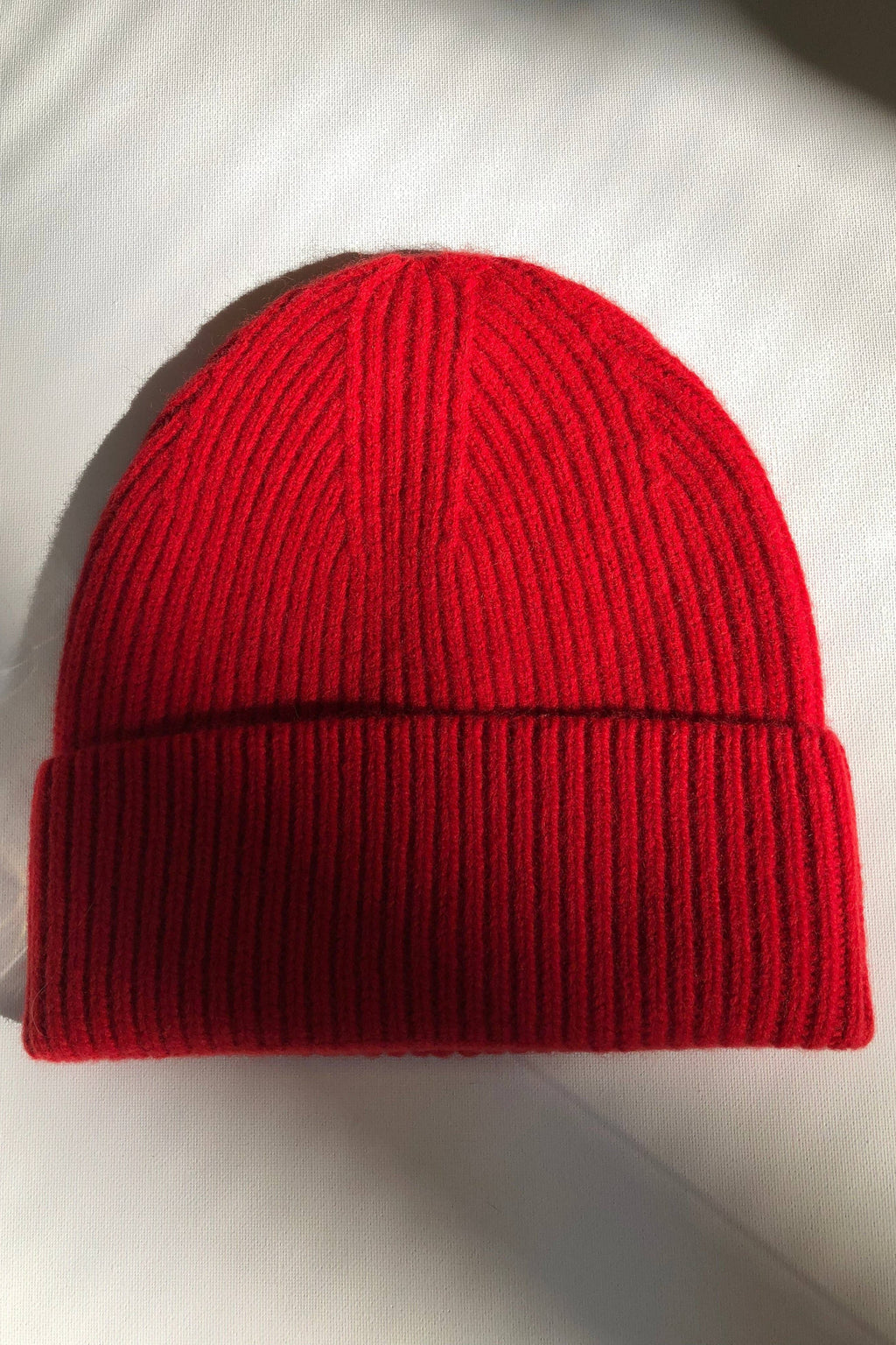 Merino Wool Beanie | Holly Red