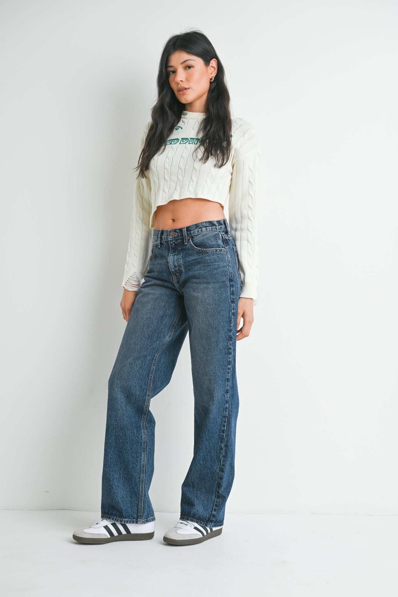 Relaxed Straight Jeans | Dark Wash