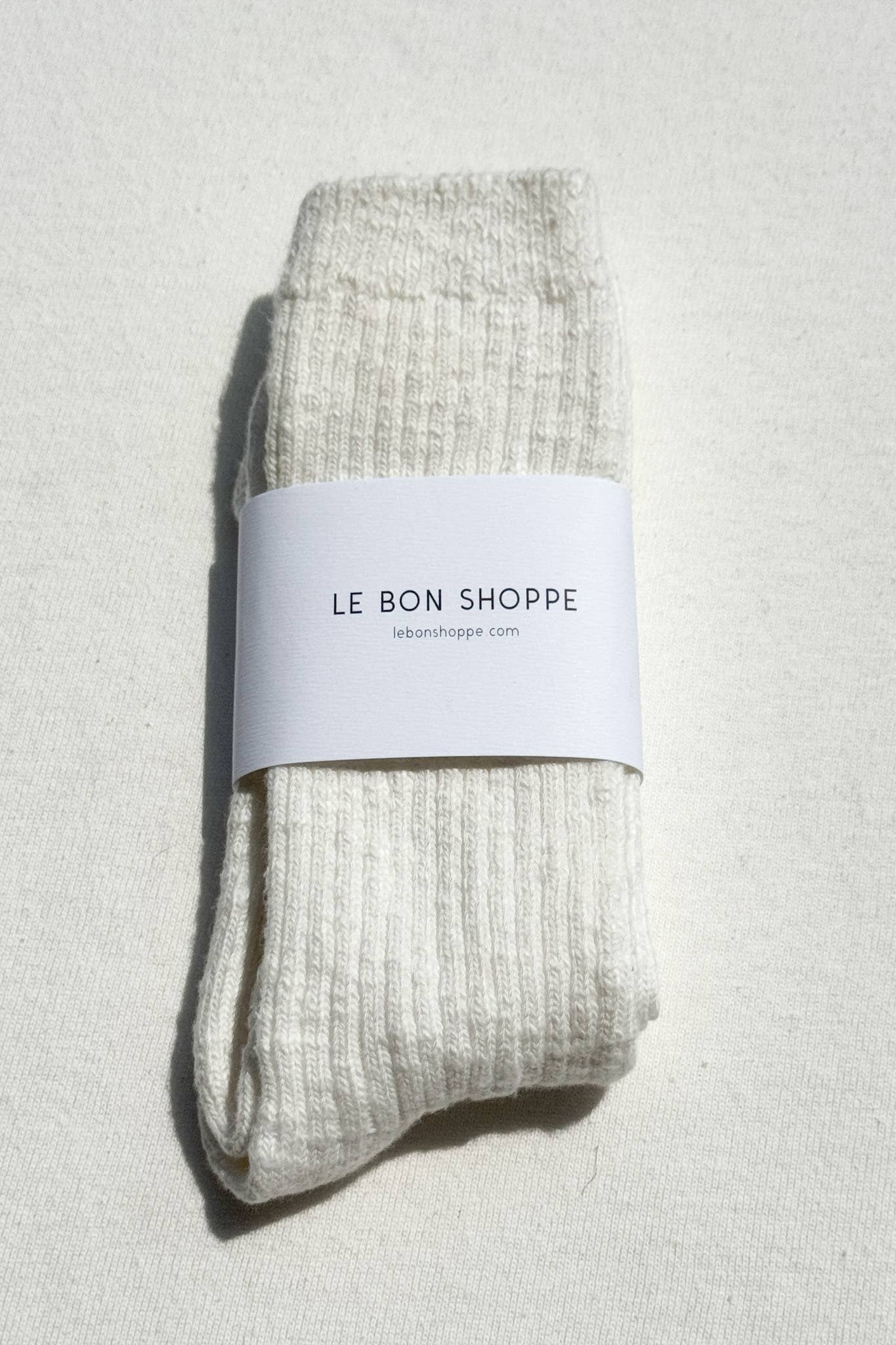 Cottage Socks | White Linen