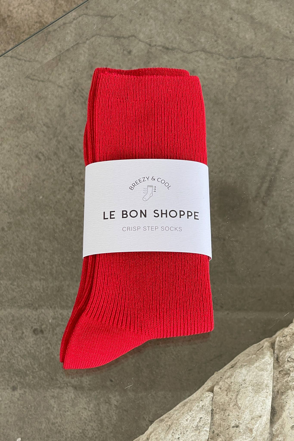 Crisp Step Socks | Red