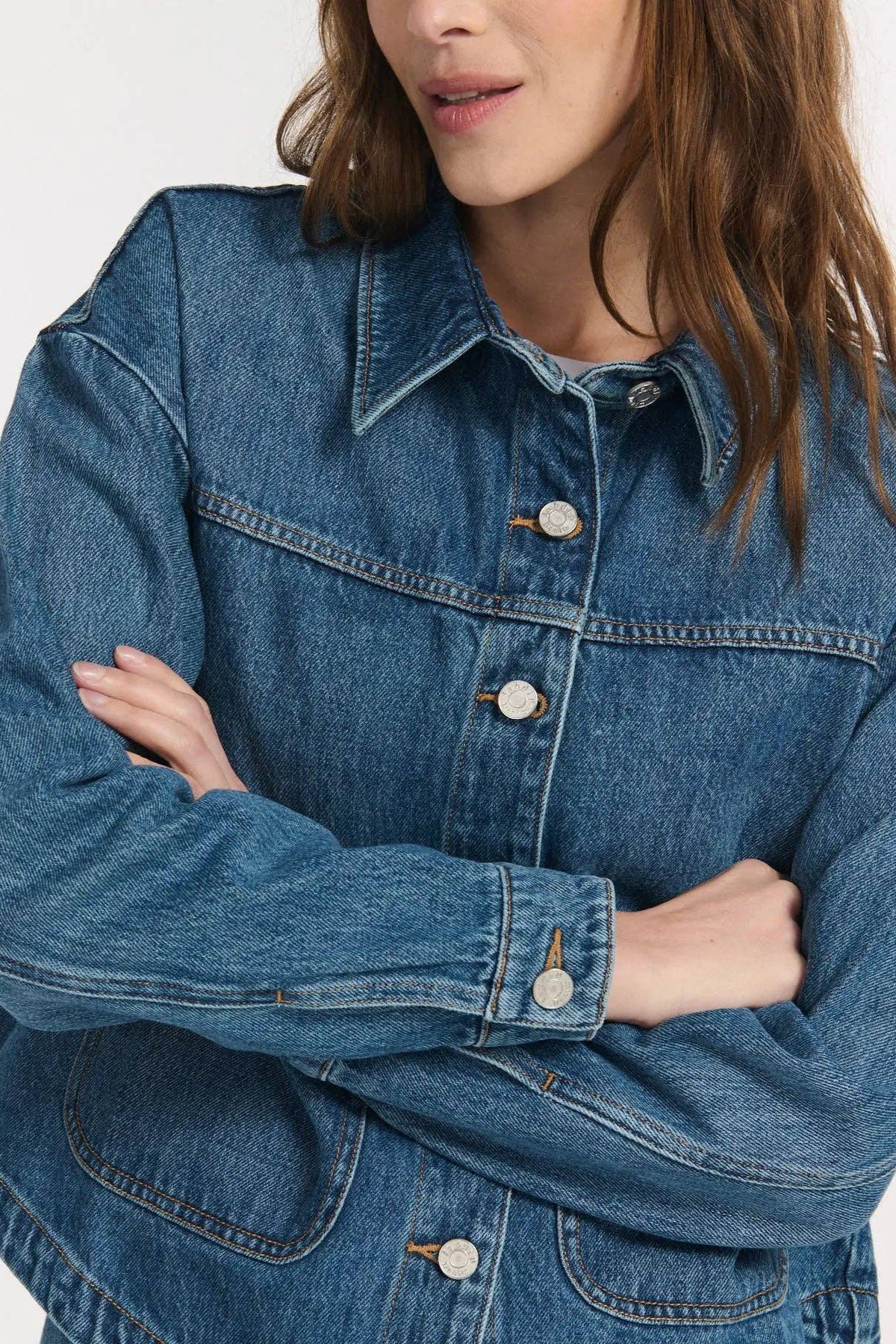Betty Denim Jacket | Mid Blue