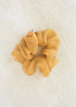 Silk Organza Scrunchie | Sand