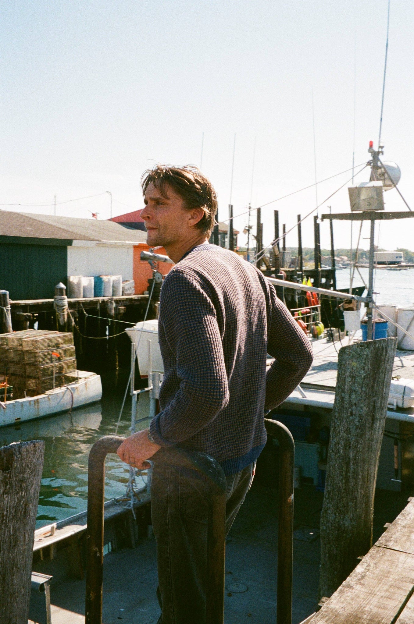 Grandpas Fisherman Knit Roll-Neck Sweater