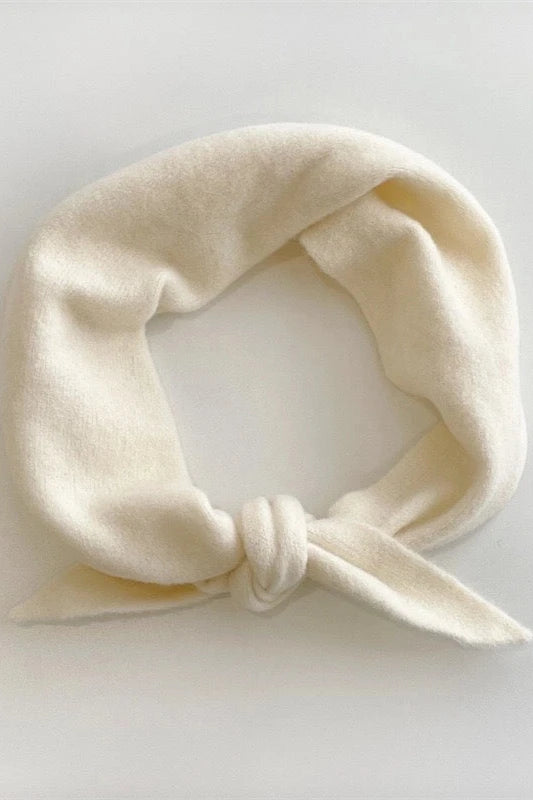 Fuzzy Wool Cravat Scarf