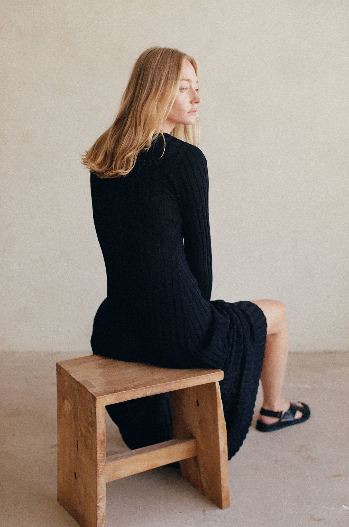 Tayla Sweater Maxi Dress | Black Curio Tayla Sweater Maxi Dress | Black Curio