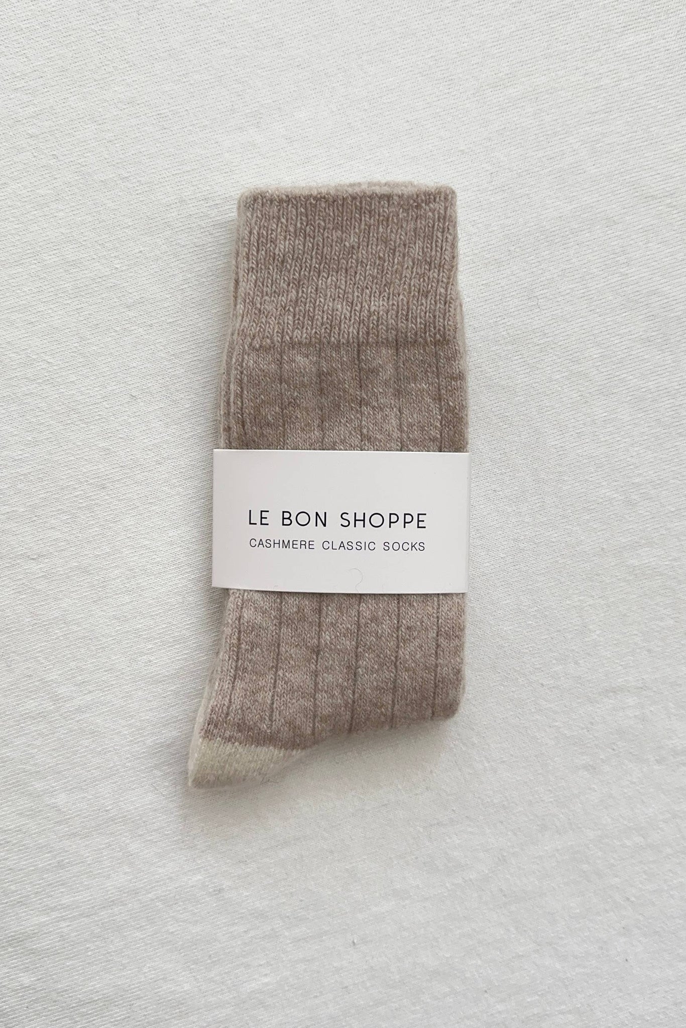 Classic Cashmere Socks | Fawn