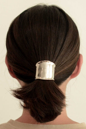 Metal Hair Ponytail Cuff Stick | Silver