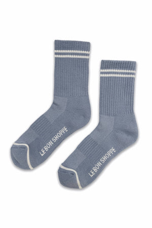 Boyfriend Socks | Blue Grey