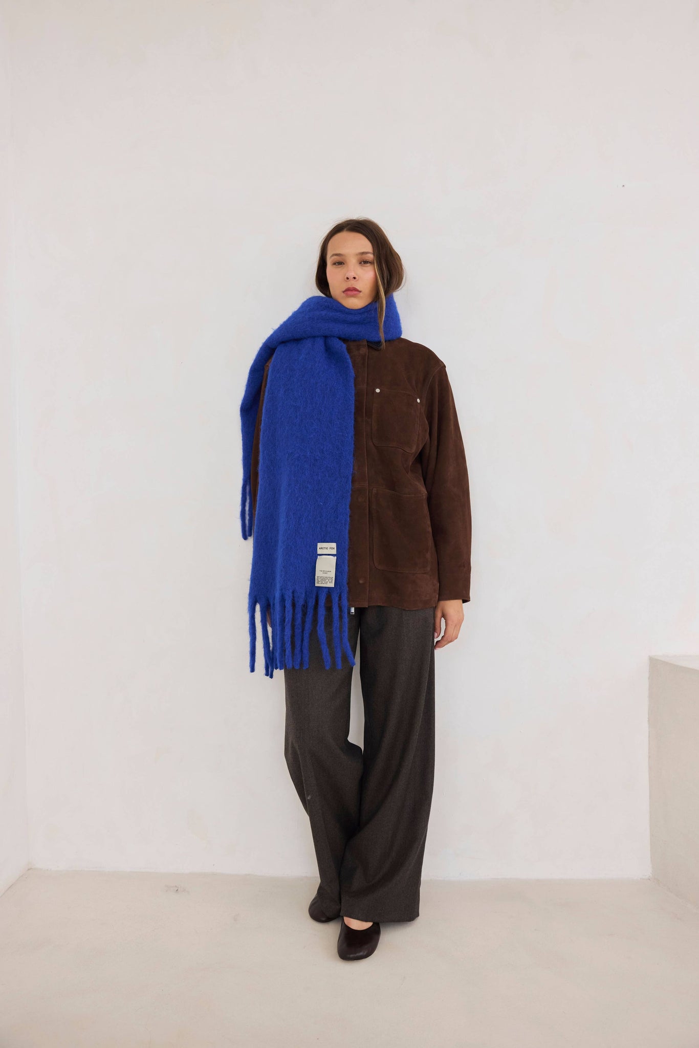 The Reykjavik Scarf with RWS Wool | Electric Blue
