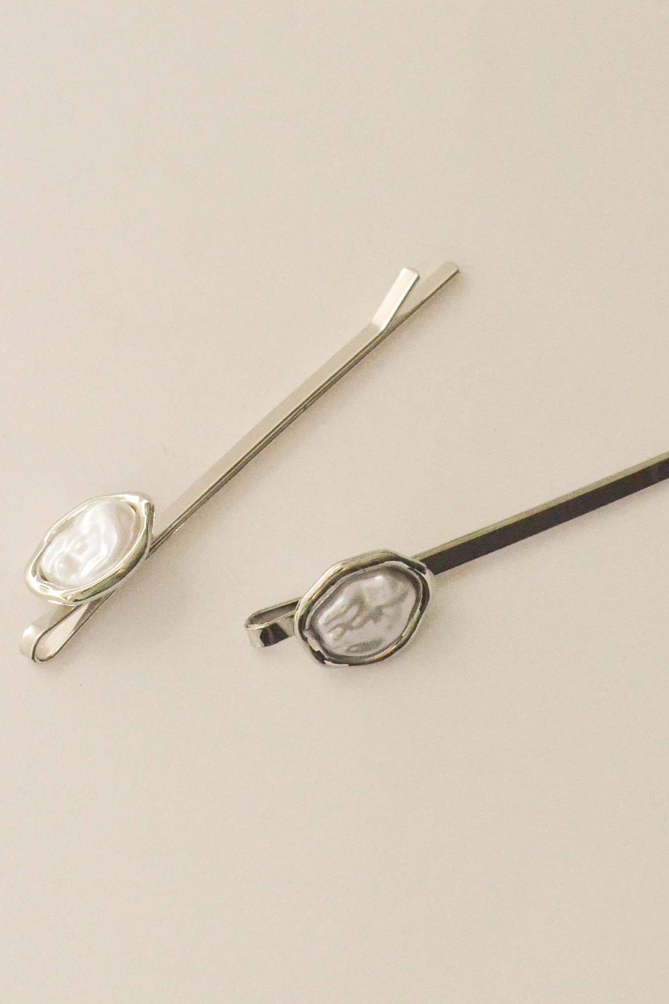 Freshwater Pearl Metal Hair Bobby Pins