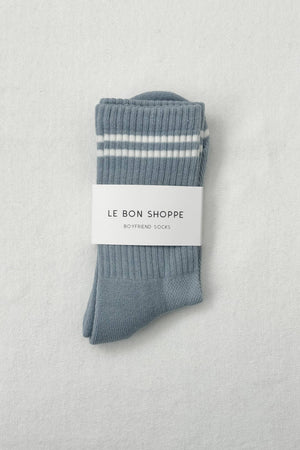 Boyfriend Socks | Blue Grey