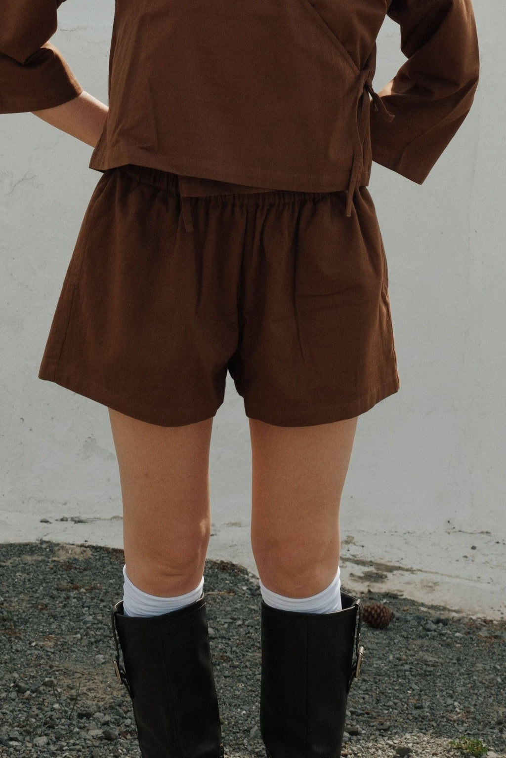 Organic Cotton Lined Shorts | Toffee