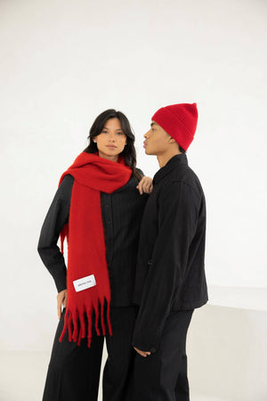 The Stockholm Scarf | Crimson Red