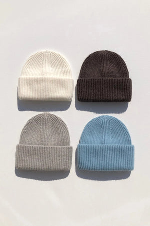 Chunky Wool Beanie | Grey