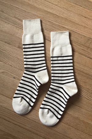 High Socks | Brown Stripe