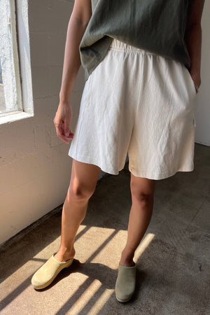 Flared Basketball Shorts | Naturel