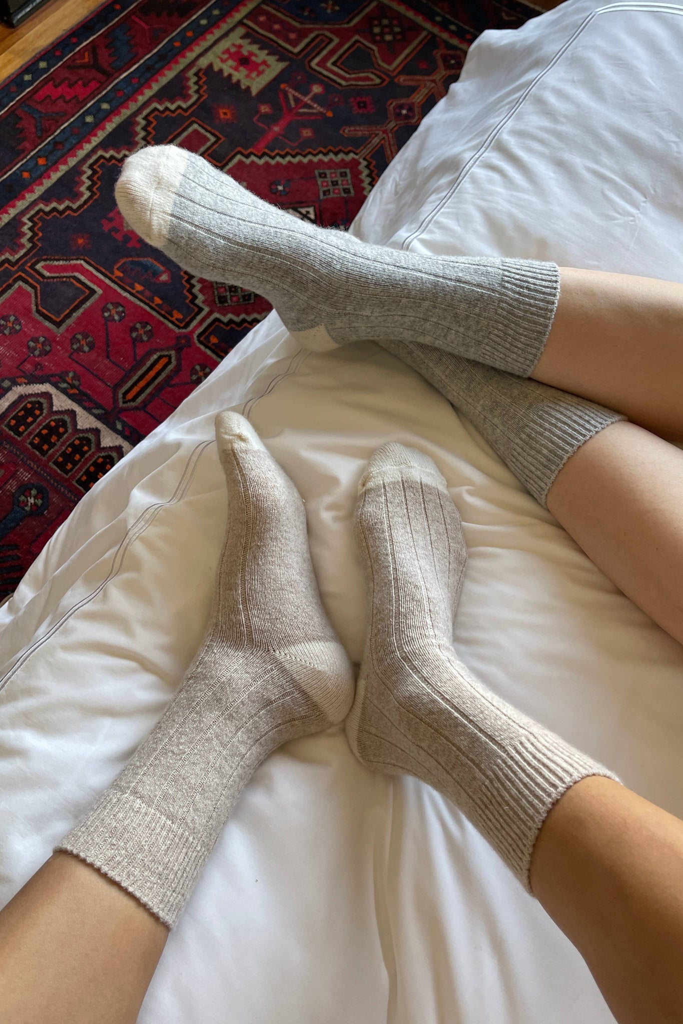 Classic Cashmere Socks | Fawn