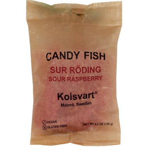 Sour Raspberry Swedish Fish - 4.2oz (120gm)