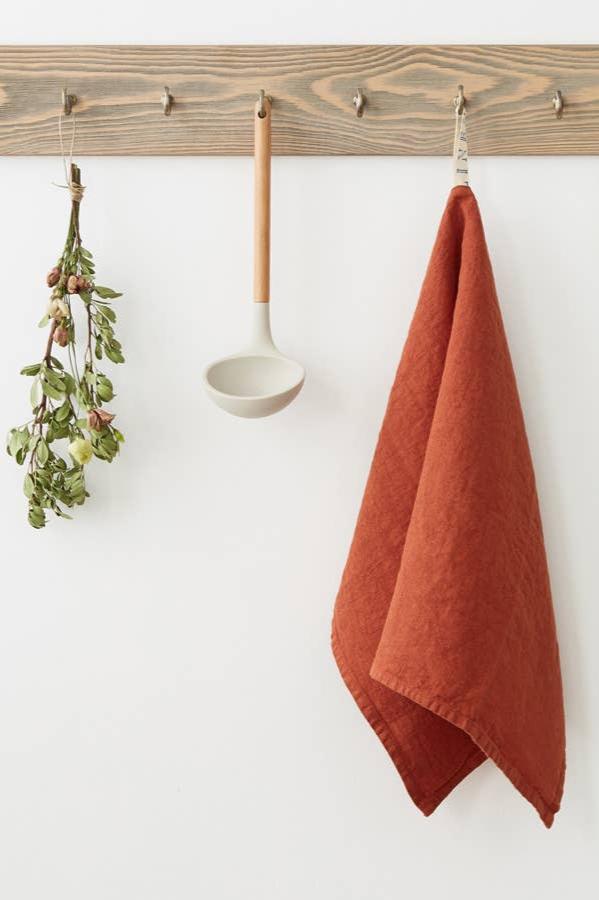 Linen Kitchen Towel | Baked Clay