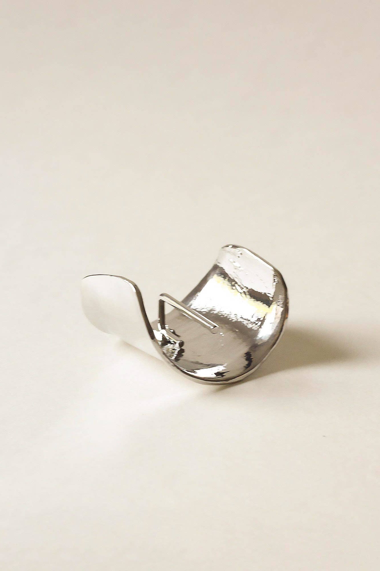 Metal Hair Ponytail Cuff Stick | Silver