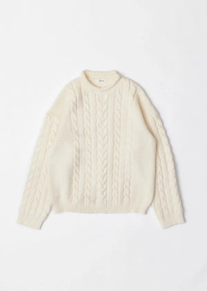 Mael Cable Knit Sweater | Cream