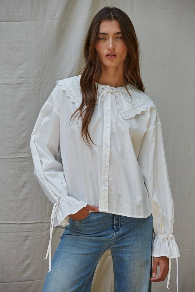 Cotton Embroidered Blouse