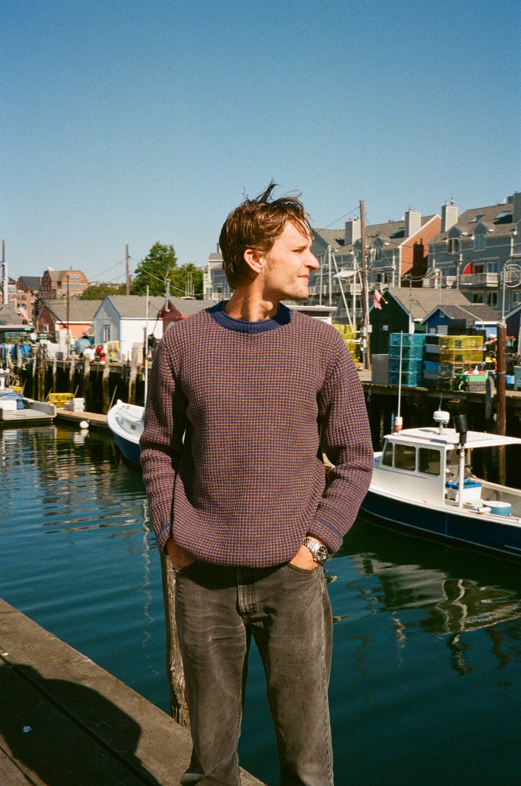 Grandpas Fisherman Knit Roll-Neck Sweater