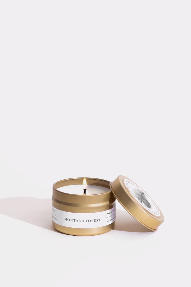 Montana Forest Gold Travel Candle