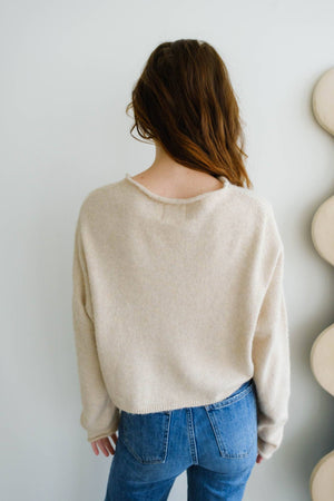 Piper Cardigan | Natural + Black