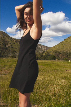 90s Organic Cami Dress | Black