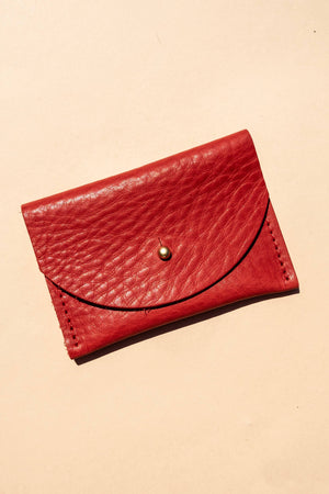 Cardholder | Tomato Red Leather