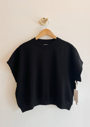 French Terry Sophie Top | Black