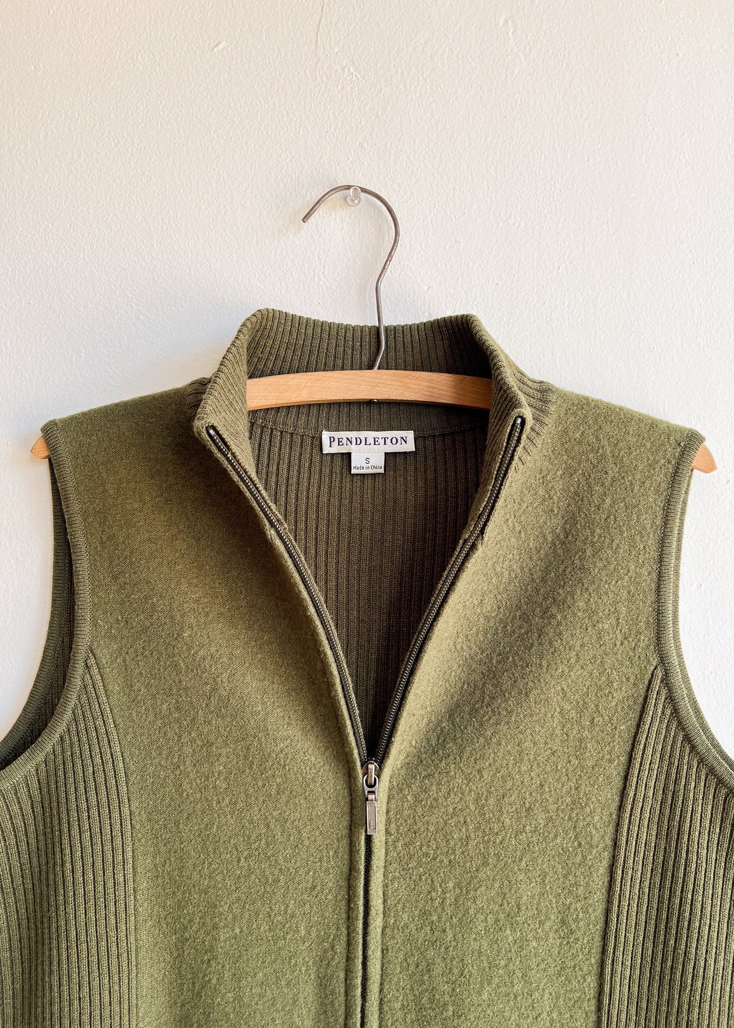 Green Wool Vest