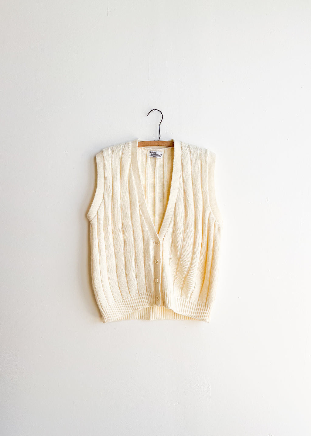 Cream Knit Vest