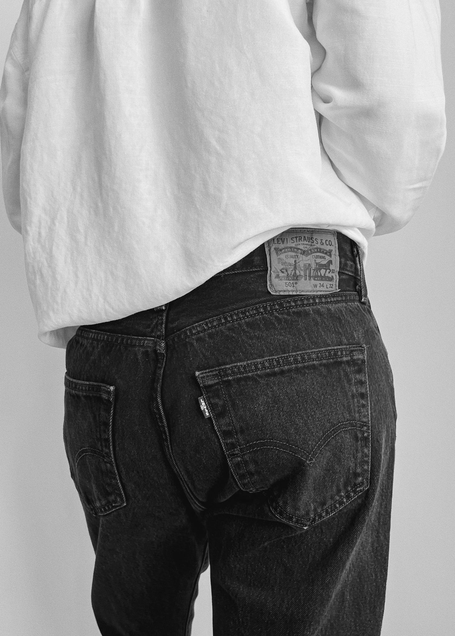 Black Levi's 501 Jeans