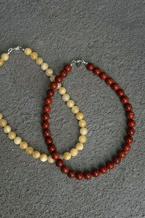 Short Red Jasper Necklace