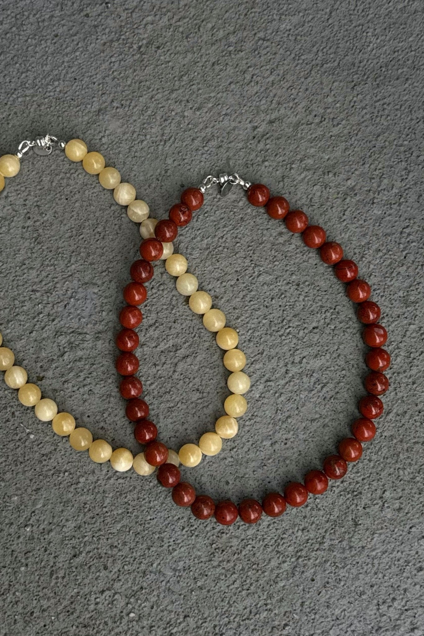 Short Red Jasper Necklace