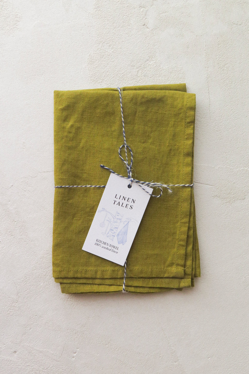 Linen Kitchen Towel | Moss Green