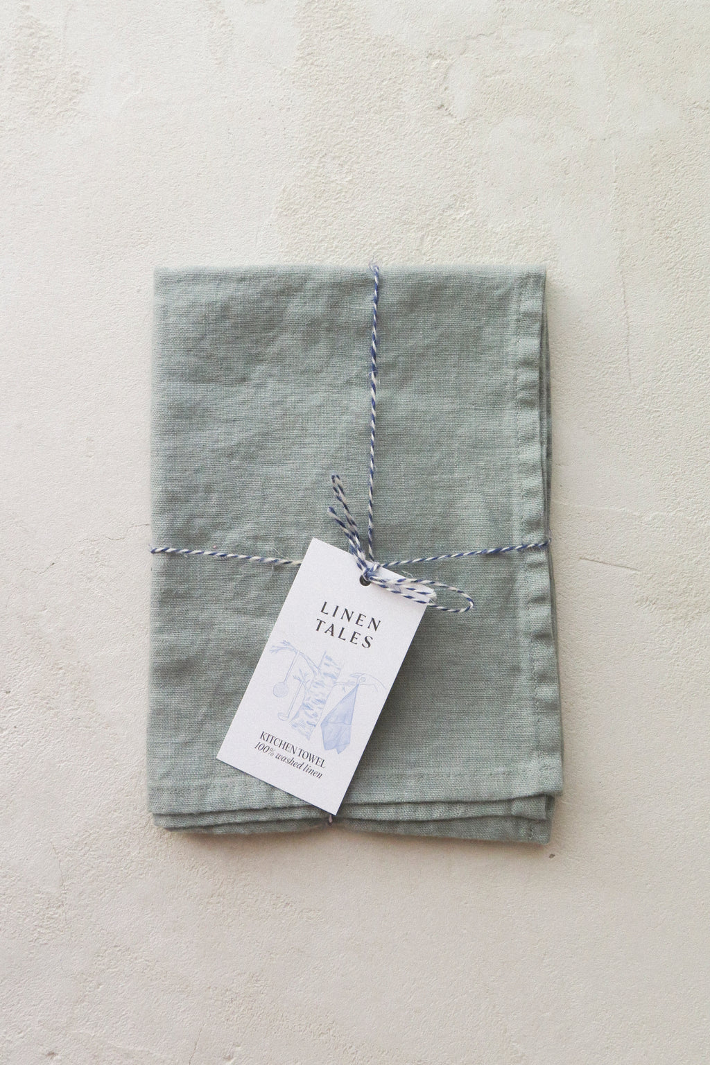 Linen Kitchen Towel | Green Milieu