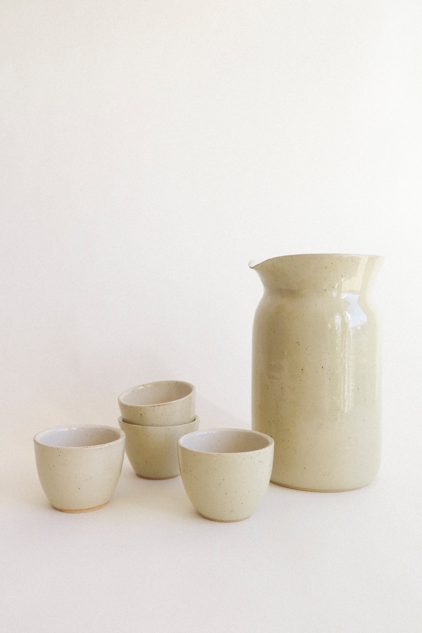 Sake Set - Cream