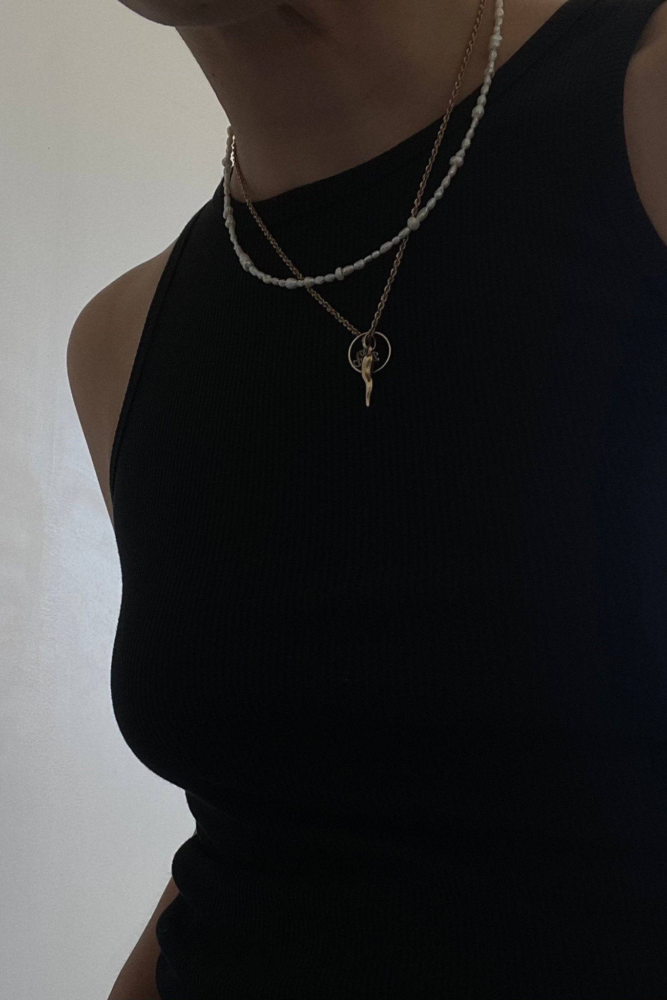 Mini Frosted Pearl Necklace