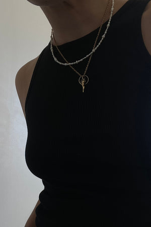 Mini Frosted Pearl Necklace