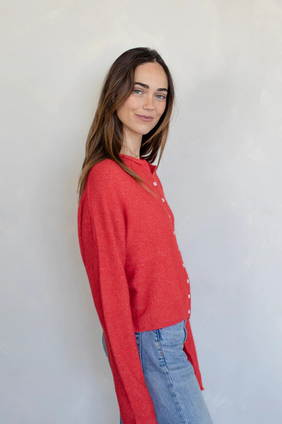 Piper Cardigan | Red