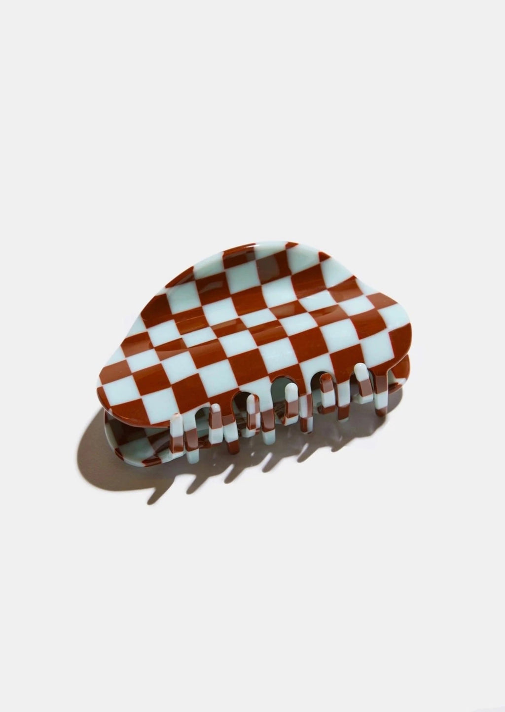 Checker Claw | Ice Blue and Brown
