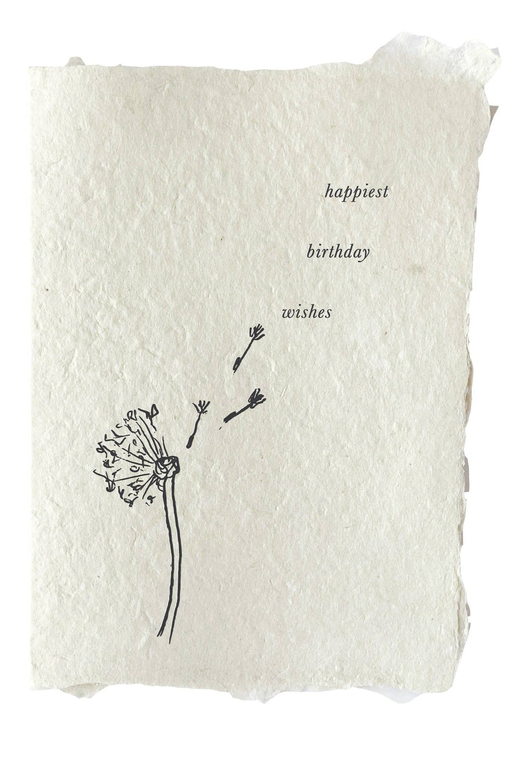 Happiest birthday wishes dandelion card