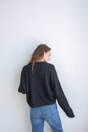 Piper Cardigan | Natural + Black