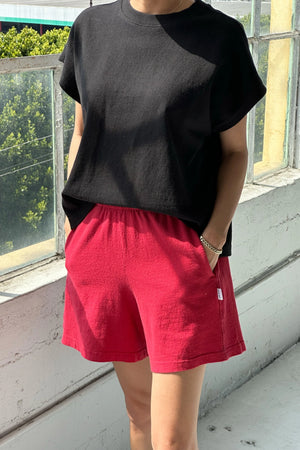 Flared Basketball Shorts | Crayon Red