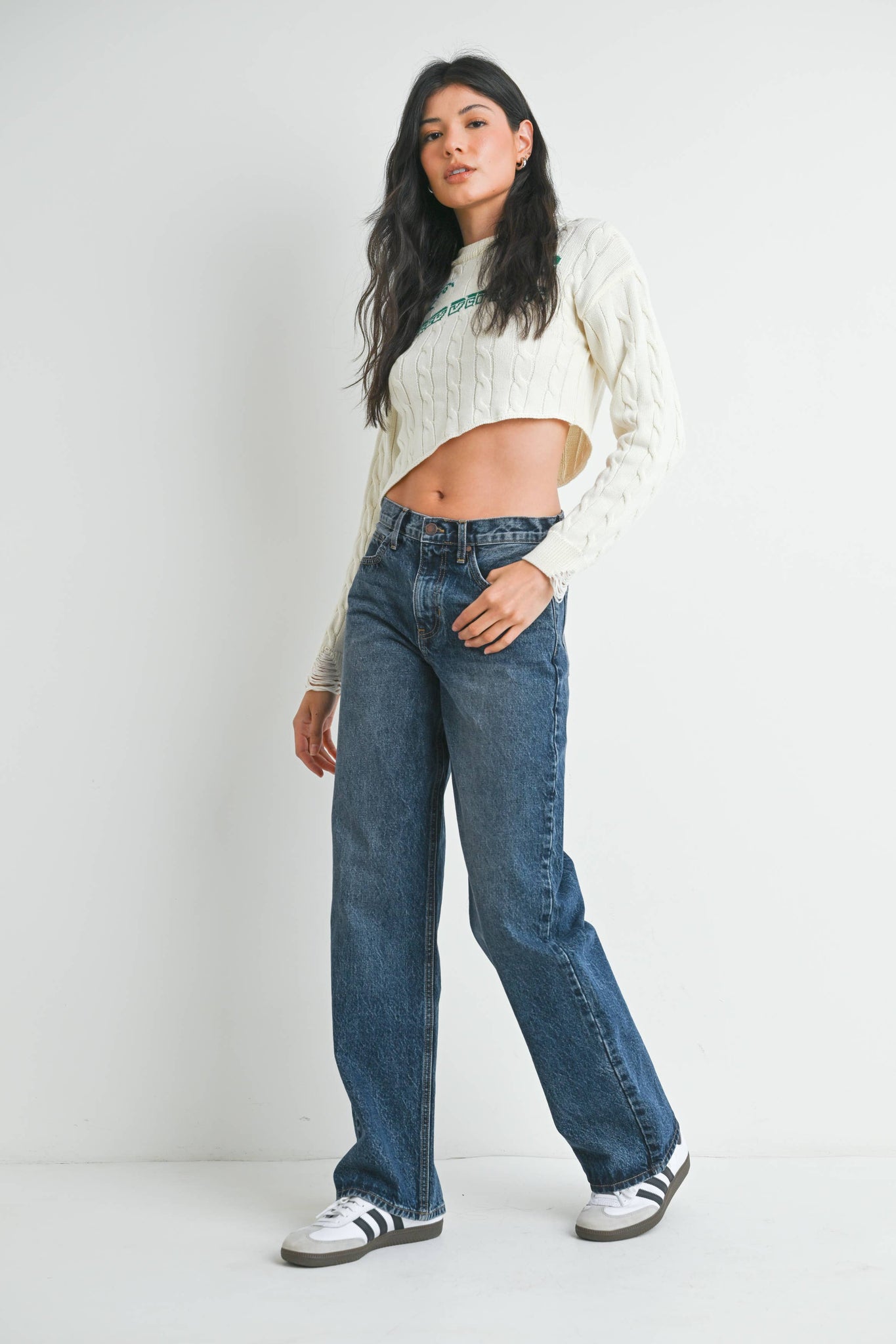 Relaxed Straight Jeans | Dark Wash