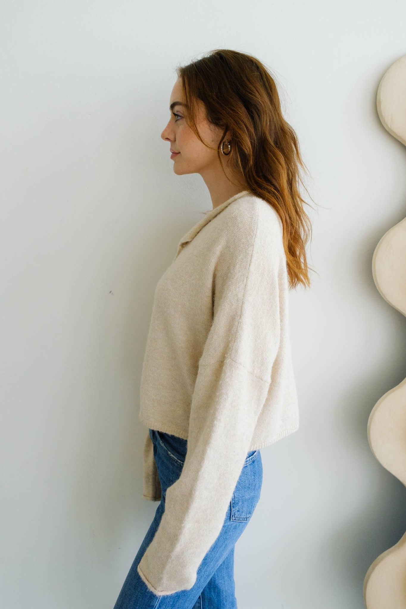 Piper Cardigan | Natural + Black